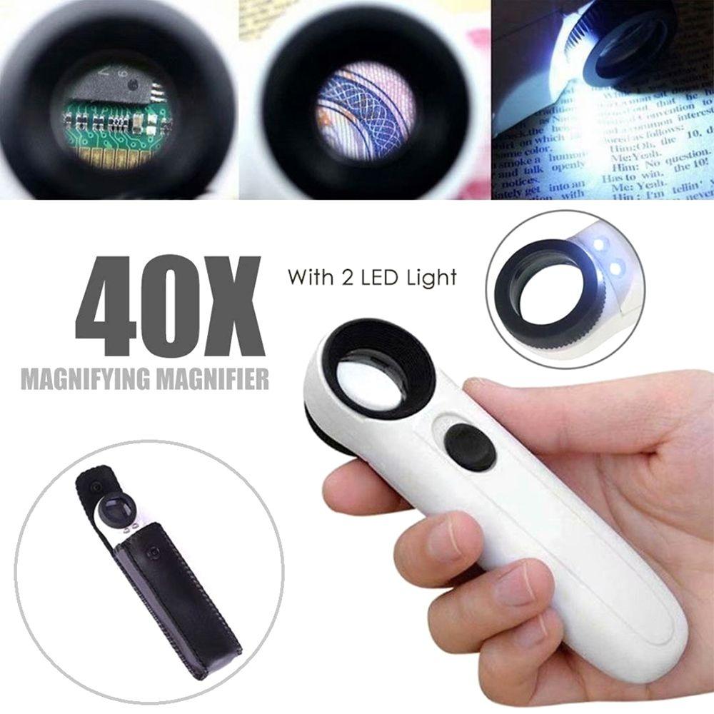 Jewelry with Illuminated lamp Glass Loupe LED Light Magnifying Handheld Microscope Magnifier
Jewelry with Illuminated lamp Glass Loupe LED Light Magnifying Handheld Microscope Magnifier