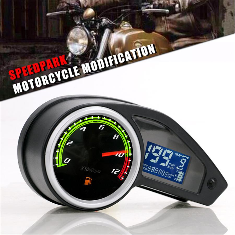 Motorcycle Waterproof LCD Digital Speedometer Tachometer Odometer Fuel Gauge New
Motorcycle Waterproof LCD Digital Speedometer Tachometer Odometer Fuel Gauge New