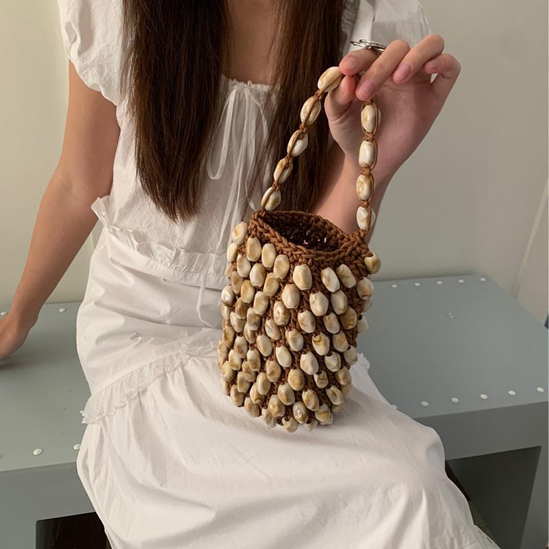 Mini Stone Beaded Women Bag Rope Crochet Bucket Bags for Women Handmade Knitting Woven Bag Purses and Handbags Small Clutch NEW about14x14x16cm
Mini Stone Beaded Women Bag Rope Crochet Bucket Bags for Women Handmade Knitting Woven Bag Purses and Handbags Small Clutch NEW about14x14x16cm