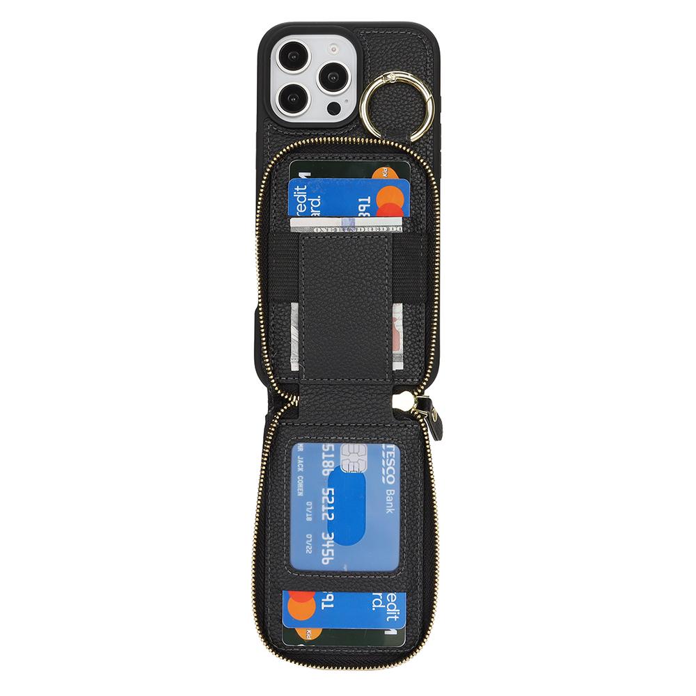 For iPhone 15 Pro Max Case with Zipper Pouch/Ring Kickstand/Strap Litchi Texture PU+TPU Phone Cover Purple
For iPhone 15 Pro Max Case with Zipper Pouch/Ring Kickstand/Strap Litchi Texture PU+TPU Phone Cover Purple