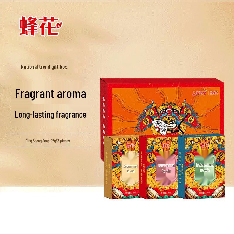 Bee & Flower Guochao Victory Scented Soap 3-Bar Gift Set
Bee & Flower Guochao Victory Scented Soap 3-Bar Gift Set