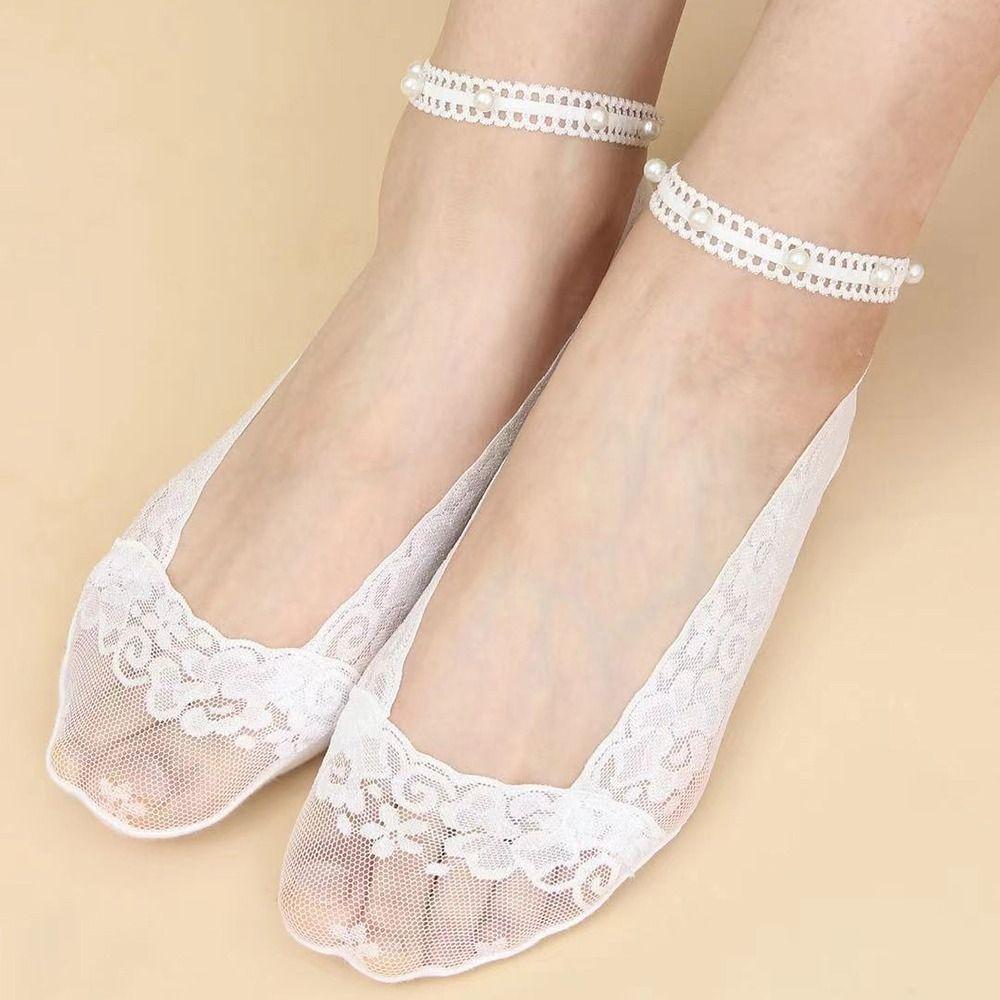 Pearl Mesh Socks For Women Summer Anti-Slip Lace Boat Socks Female Hosiery Women Socks Ankle Socks white-A
Pearl Mesh Socks For Women Summer Anti-Slip Lace Boat Socks Female Hosiery Women Socks Ankle Socks white-A