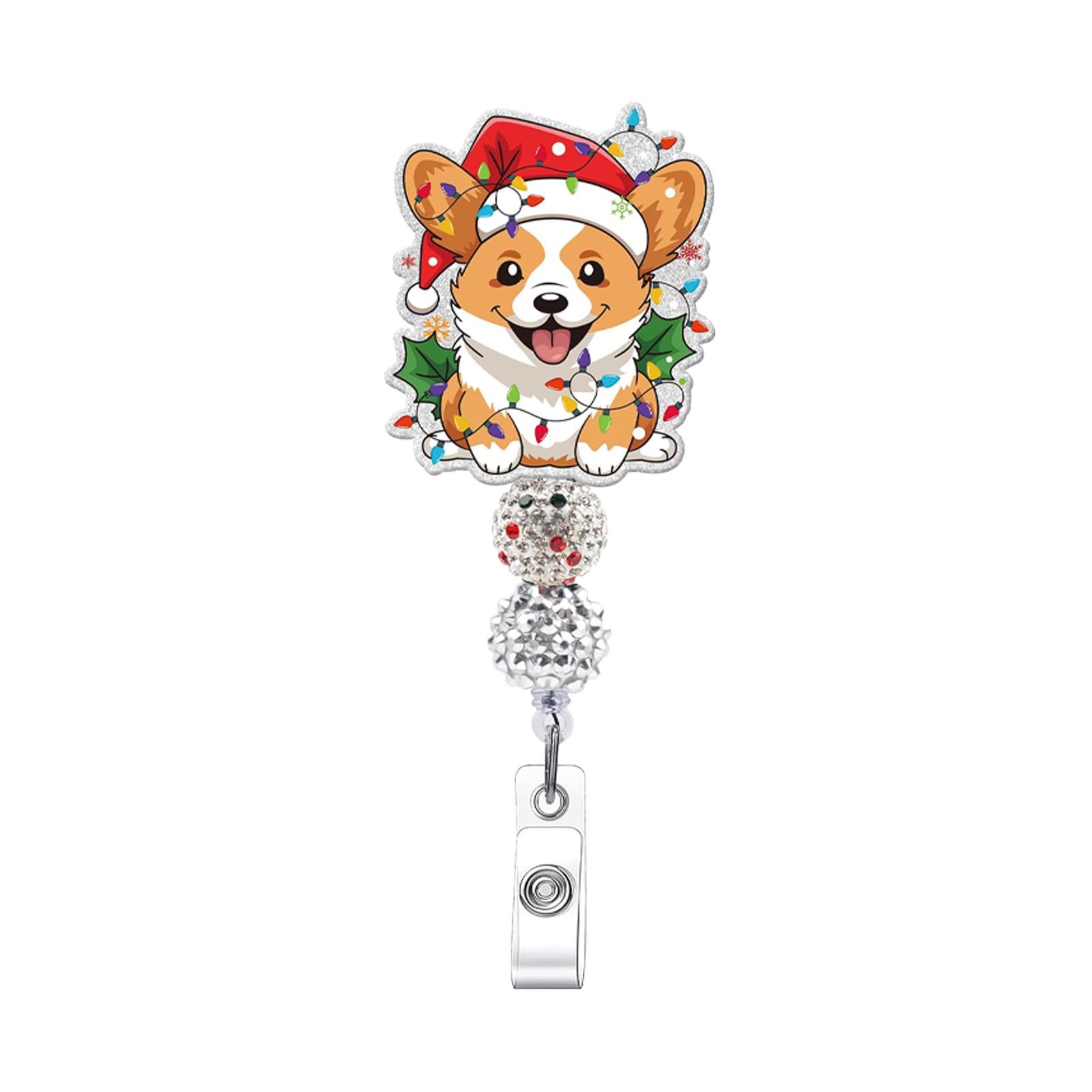 New Christmas Beads Retractable Badge Reel Cute Puppy Tree Badge Reel Holder For Nurse Doctor Student Id Card Badge Holder Clip
New Christmas Beads Retractable Badge Reel Cute Puppy Tree Badge Reel Holder For Nurse Doctor Student Id Card Badge Holder Clip