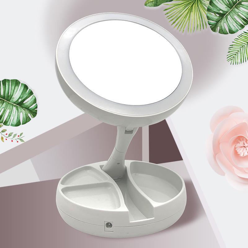 Складное зеркало с зарядкой через USB или аккумулятором, светодиодное зеркало для макияжа, белое косметическое зеркало с подсветкой, 10-кратная увеличительная таблица
Складное зеркало с зарядкой через USB или аккумулятором, светодиодное зеркало для макияжа, белое косметическое зеркало с подсветкой, 10-кратная увеличительная таблица