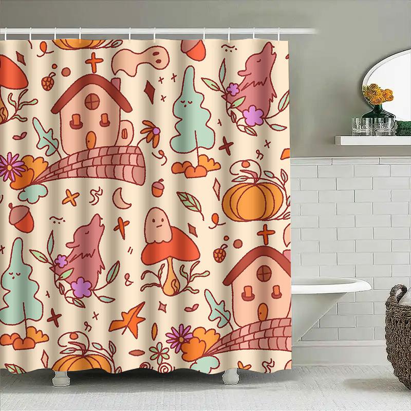 Tuniu Cute Cartoon Mushroom Shower Curtain For Bathroom Kids Room Decor Funny Floral Print Watercolor Style Vibrant Colors W60H190(CM)-1 Pcs
Tuniu Cute Cartoon Mushroom Shower Curtain For Bathroom Kids Room Decor Funny Floral Print Watercolor Style Vibrant Colors W60H190(CM)-1 Pcs