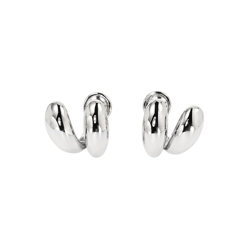 Moonstan earrings ladies Popularity gold silver drop Compatible with metal allergies 2way cute plump (Silver)
Moonstan earrings ladies Popularity gold silver drop Compatible with metal allergies 2way cute plump (Silver)