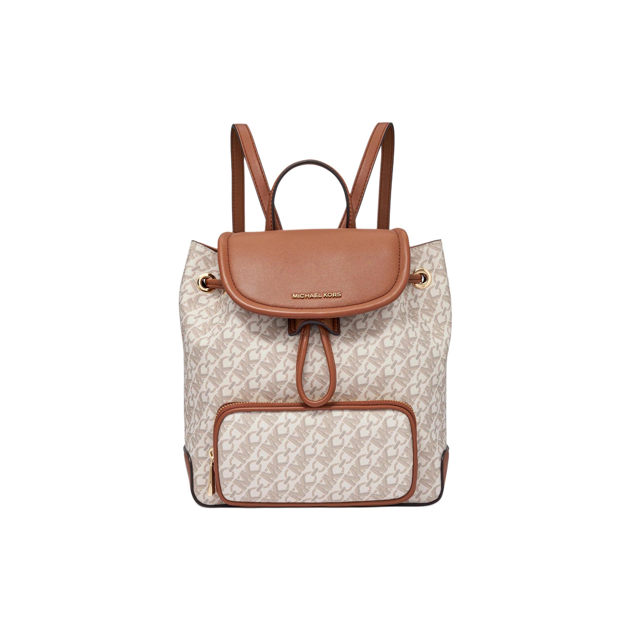 Michael Kors MK Cara Flap Design Logo Faux Leather Backpack Small Women Backpack Vanilla-White Acorn-Brown 30R4GRKB1B-VANILLA Basic Set (Bag+Dust Bag)
Michael Kors MK Cara Flap Design Logo Faux Leather Backpack Small Women Backpack Vanilla-White Acorn-Brown 30R4GRKB1B-VANILLA Basic Set (Bag+Dust Bag)