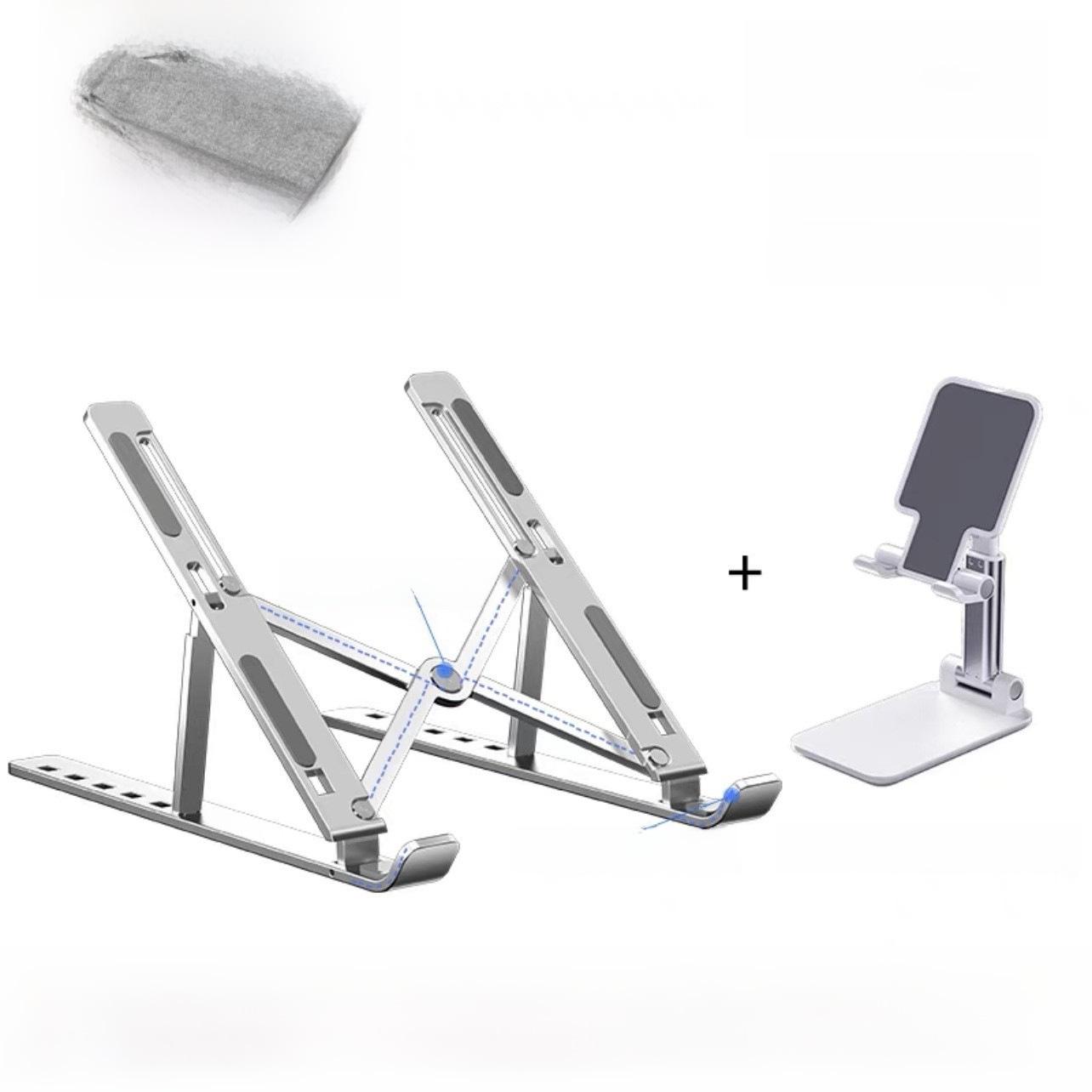 Многофункциональная алюминиевая подставка для ноутбука и планшета: Складная, регулируемая, рассеивающая тепло подставка для рабочего стола
Многофункциональная алюминиевая подставка для ноутбука и планшета: Складная, регулируемая, рассеивающая тепло подставка для рабочего стола