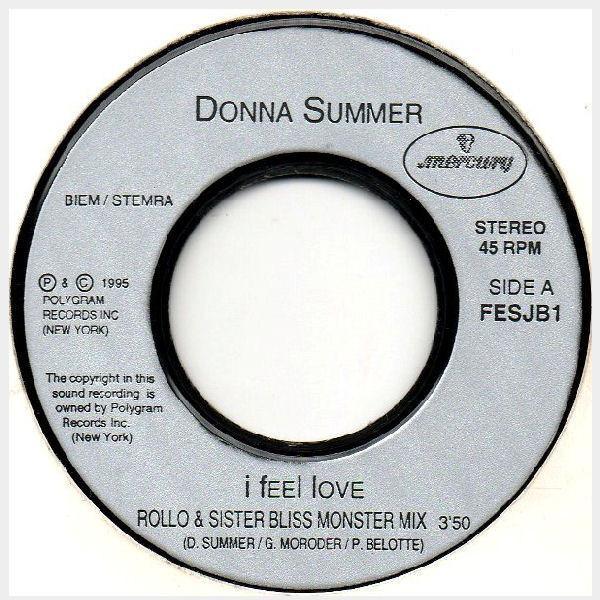 7inch Record DONNA SUMMER - I Feel Love FESJB1 Mercury 1995 UK Dance & Electronica Used
7inch Record DONNA SUMMER - I Feel Love FESJB1 Mercury 1995 UK Dance & Electronica Used