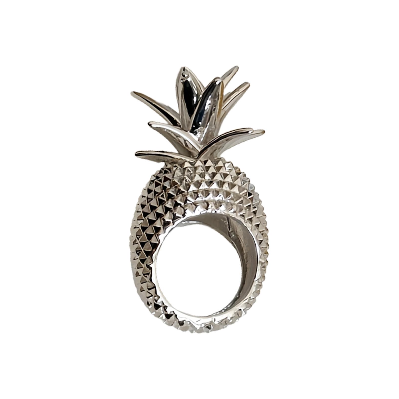 Pineapple Statement Rings Wide Jewelry in Retro Metal Finish Festival Accessory Alloy Texture for Various Outfits
Pineapple Statement Rings Wide Jewelry in Retro Metal Finish Festival Accessory Alloy Texture for Various Outfits