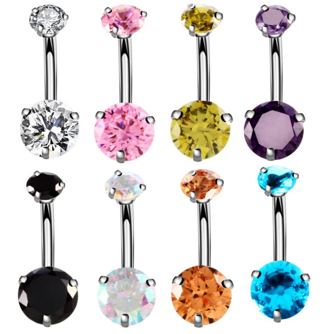 Модные женские цирконовые кольца для пупка, пупок, штанга, пирсинг, ювелирные изделия 
Модные женские цирконовые кольца для пупка, пупок, штанга, пирсинг, ювелирные изделия