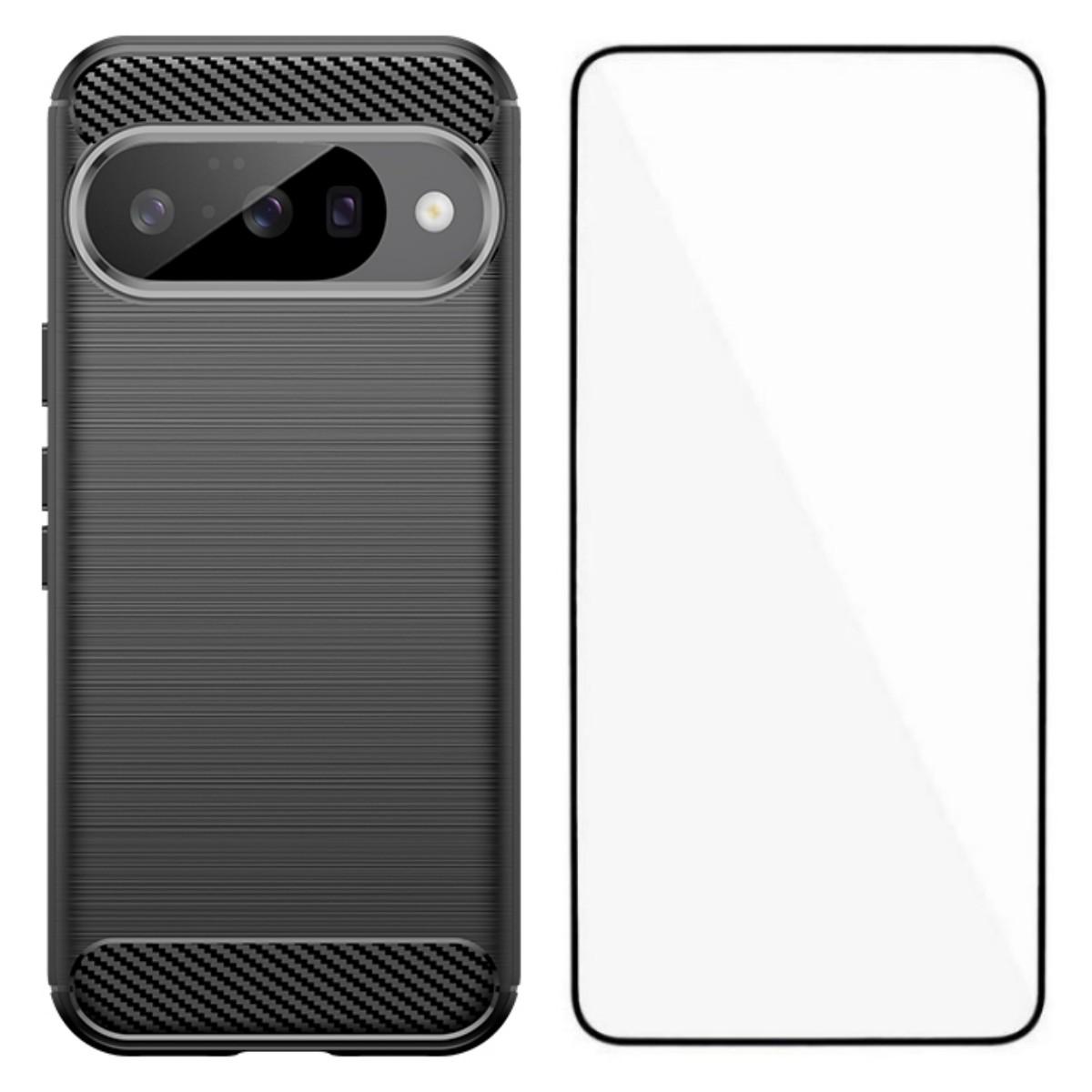 For Google Pixel 10 Case with Screen Film WANLONFENG LS Series Big Lens Hole Brushed Texture TPU Phone Cover Black
For Google Pixel 10 Case with Screen Film WANLONFENG LS Series Big Lens Hole Brushed Texture TPU Phone Cover Black