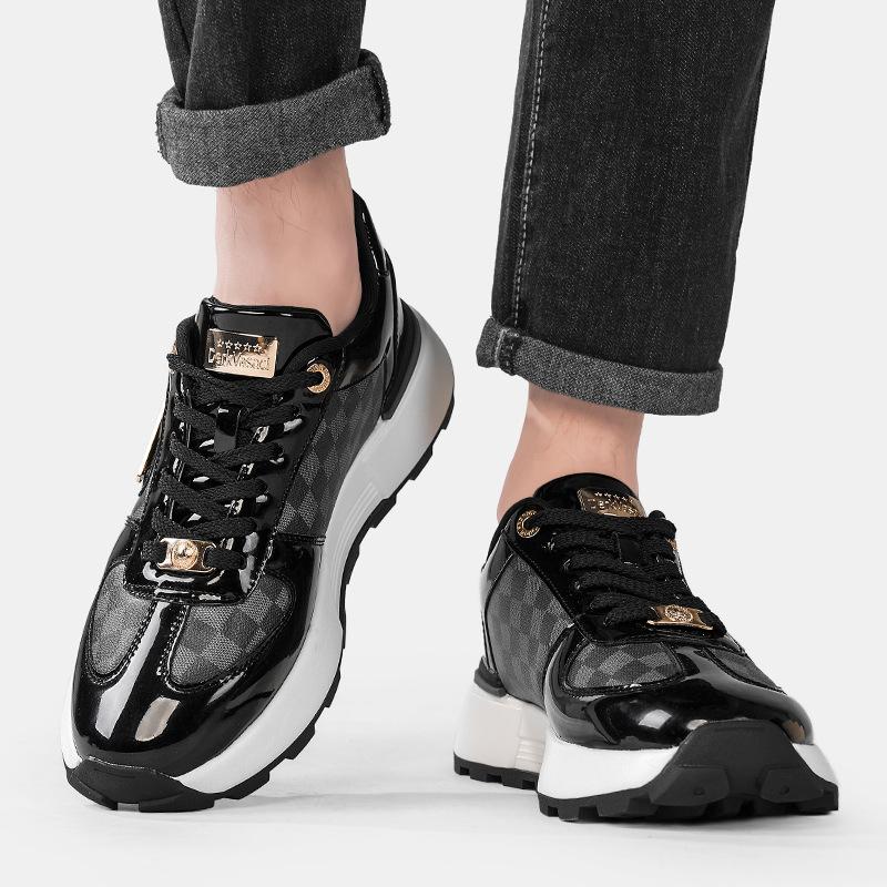Men s high-end light luxury high-quality leather non-slip and wear-resistant soft-soled sports and leisure shoes fashionable versatile trendy shoes 36
Men s high-end light luxury high-quality leather non-slip and wear-resistant soft-soled sports and leisure shoes fashionable versatile trendy shoes 36