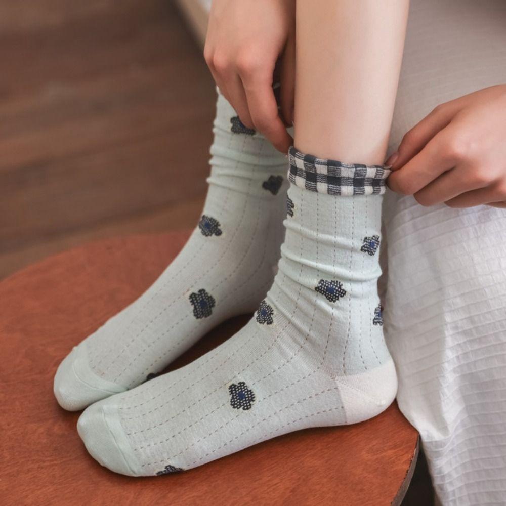 2/3Pairs Flower Transparent Flower Socks Sweet Mid Calf Socks Women Crystal Silk Tube Socks Summer 3Pairs
2/3Pairs Flower Transparent Flower Socks Sweet Mid Calf Socks Women Crystal Silk Tube Socks Summer 3Pairs