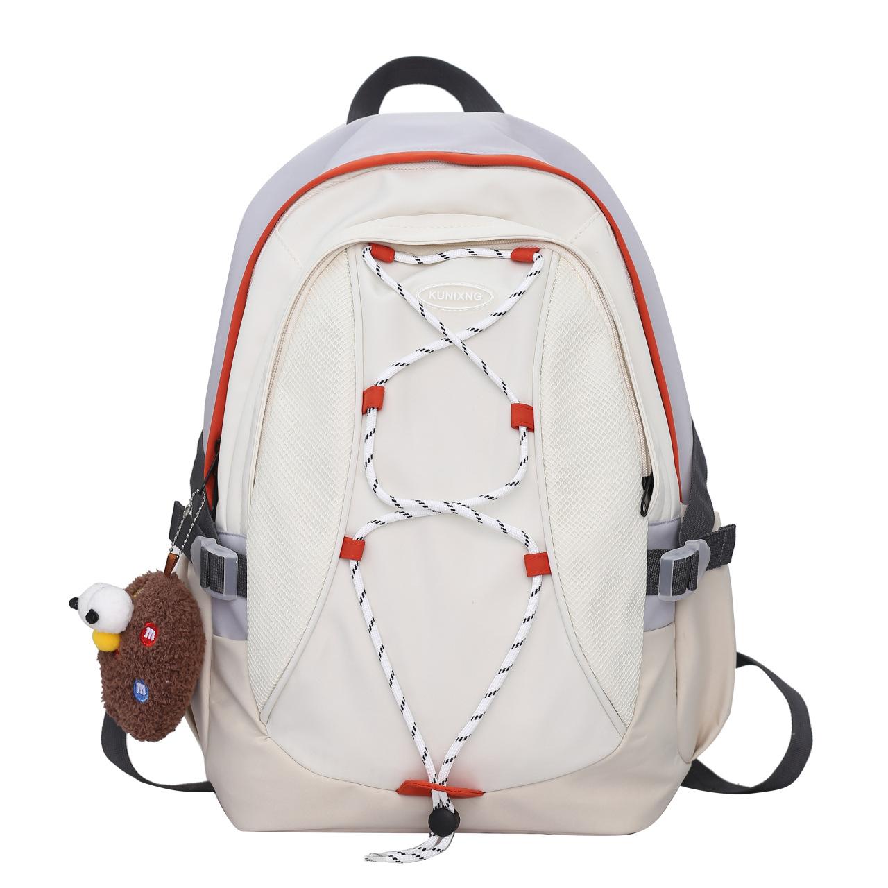 New nylon high-value simple female college student backpack student schoolbag lightweight college large-capacity backpack білий
New nylon high-value simple female college student backpack student schoolbag lightweight college large-capacity backpack білий