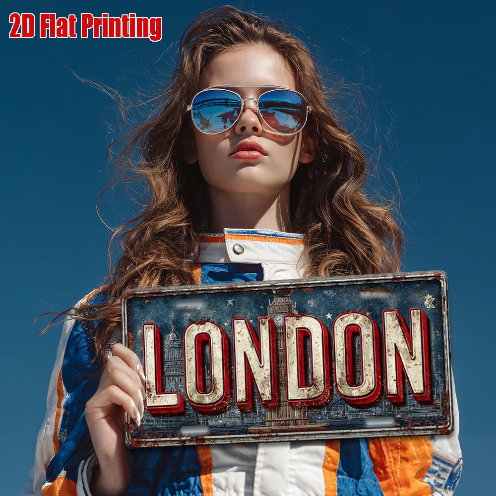 London Big Ben D Flat Printing License Plate Style Metal Tin Sign British Capital Themed Decorative Aluminum Sign for Home Ba 15x30cm(5.9x7.8inch)
London Big Ben D Flat Printing License Plate Style Metal Tin Sign British Capital Themed Decorative Aluminum Sign for Home Ba 15x30cm(5.9x7.8inch)