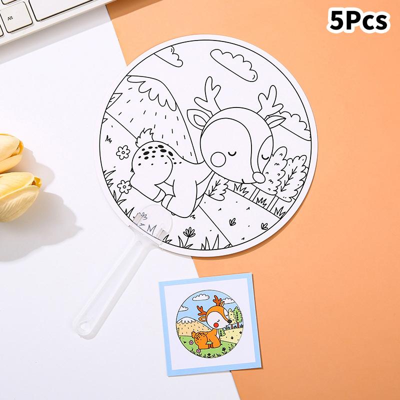 5Pcs Cartoon Painted Diy Painted Fan Plastic/Paper Handheld Fan Cute Cartoon Fan For Summer Kid/Adult School Work
5Pcs Cartoon Painted Diy Painted Fan Plastic/Paper Handheld Fan Cute Cartoon Fan For Summer Kid/Adult School Work