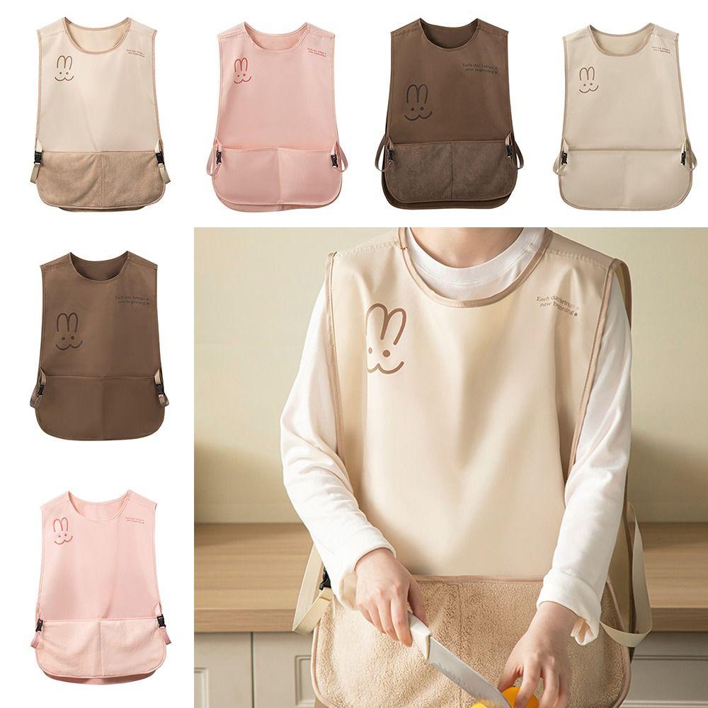 Waterproof Sleeveless Apron Wipeable Hands Coffee House Uniform for Cooks and Servers Pink-With hand wipe
Waterproof Sleeveless Apron Wipeable Hands Coffee House Uniform for Cooks and Servers Pink-With hand wipe