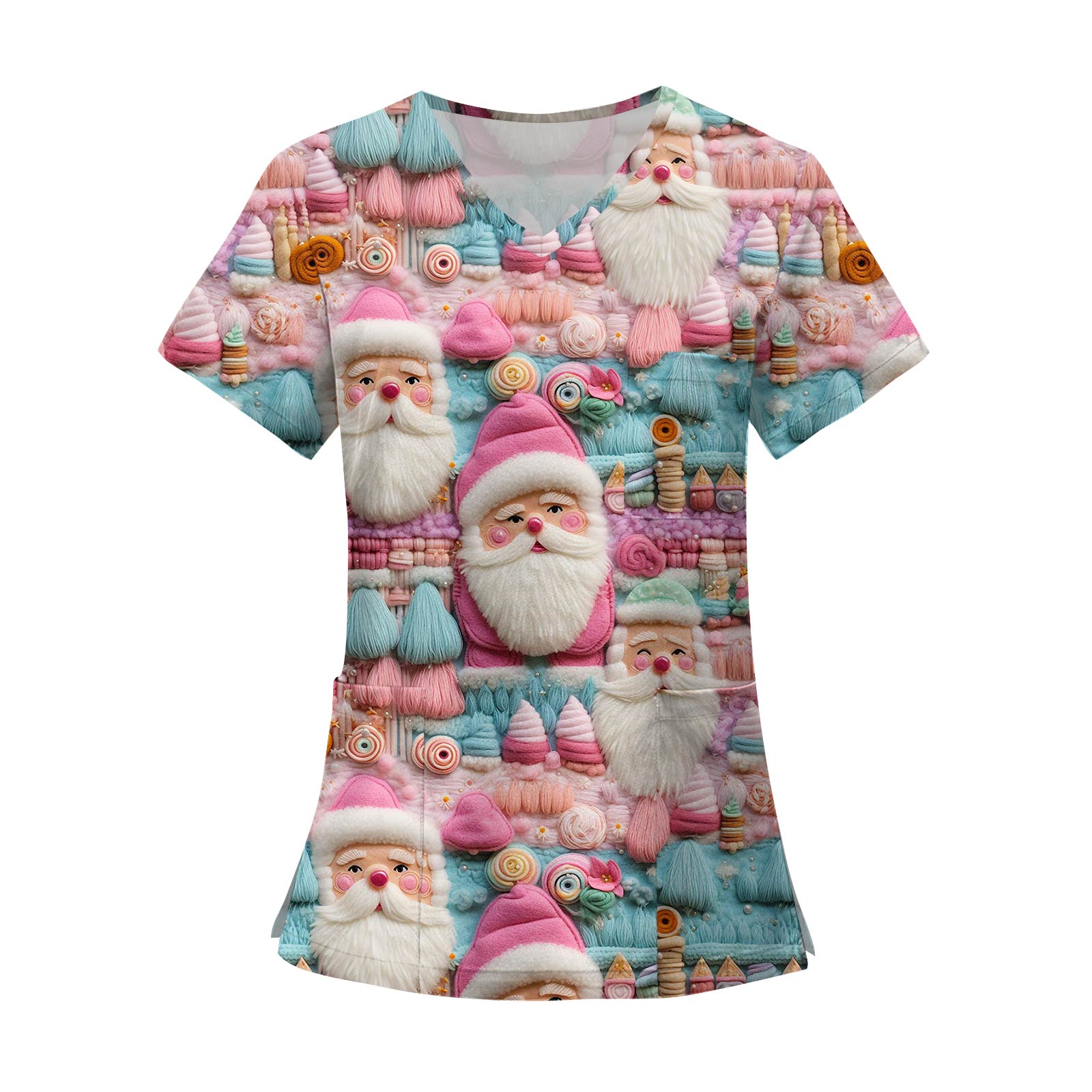 Женские модные топы с короткими рукавами и V-образным вырезом с принтом, рабочие футболки с карманами XXXXL
Женские модные топы с короткими рукавами и V-образным вырезом с принтом, рабочие футболки с карманами XXXXL