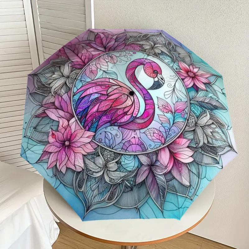 1pc Flamingo Mandala Automatic Folding Umbrella - Compact 8-Rib Design,Perfect Gift for Friends & Family yy250926012
1pc Flamingo Mandala Automatic Folding Umbrella - Compact 8-Rib Design,Perfect Gift for Friends & Family yy250926012