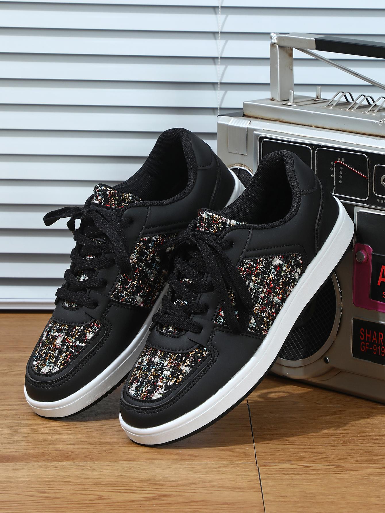 Модные кроссовки высшего качества Женские спортивные туфли для катания на коньках 35~45 Лоскутные кеды для скейтборда на платформе Модная блестящая женская повседневная обувь 35
Модные кроссовки высшего качества Женские спортивные туфли для катания на коньках 35~45 Лоскутные кеды для скейтборда на платформе Модная блестящая женская повседневная обувь 35