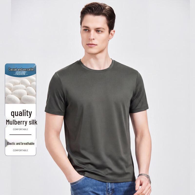 Antonio Men s Mulberry Silk Blend Round Neck T-Shirt 54
Antonio Men s Mulberry Silk Blend Round Neck T-Shirt 54