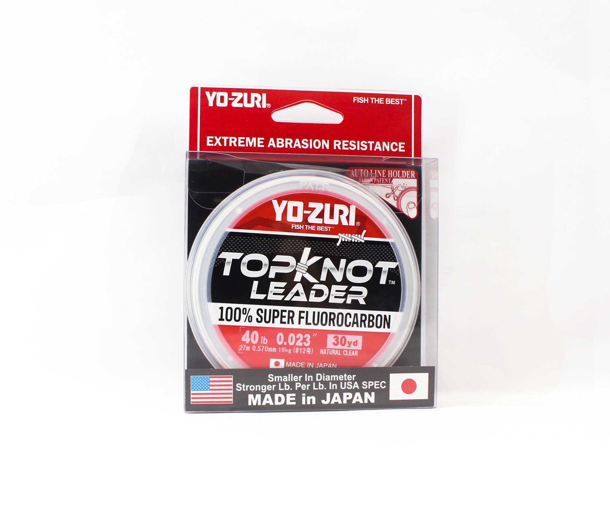 Yo Zuri Duel Topknot Лидер Флюорокарбон 40 фунтов 30 ярдов 0,57 мм R1232-NC (0715) чистый
Yo Zuri Duel Topknot Лидер Флюорокарбон 40 фунтов 30 ярдов 0,57 мм R1232-NC (0715) чистый
