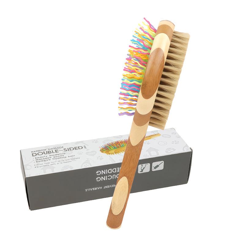 Pet Comb Color Bamboo Dog Double-sided Needle Comb Cat Beauty Massage Comb Pig Hair Removal Brush Pet Supplies
Pet Comb Color Bamboo Dog Double-sided Needle Comb Cat Beauty Massage Comb Pig Hair Removal Brush Pet Supplies
