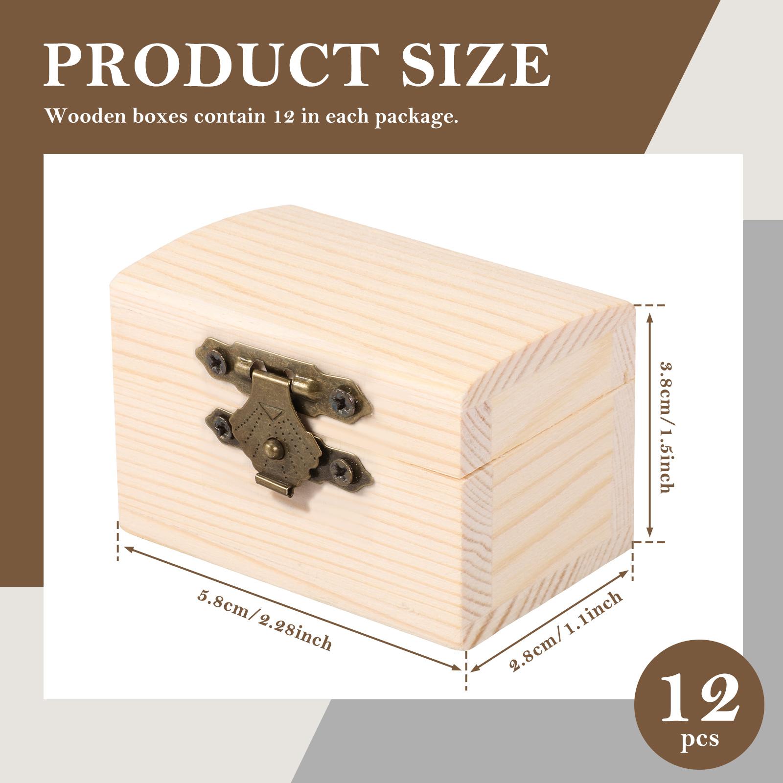 12Pcs Small Wooden Jewelry Box Vintage Storage Box with Vintage Metal Locks and Hinges Anniversary Gift Bracelet Package Case
12Pcs Small Wooden Jewelry Box Vintage Storage Box with Vintage Metal Locks and Hinges Anniversary Gift Bracelet Package Case