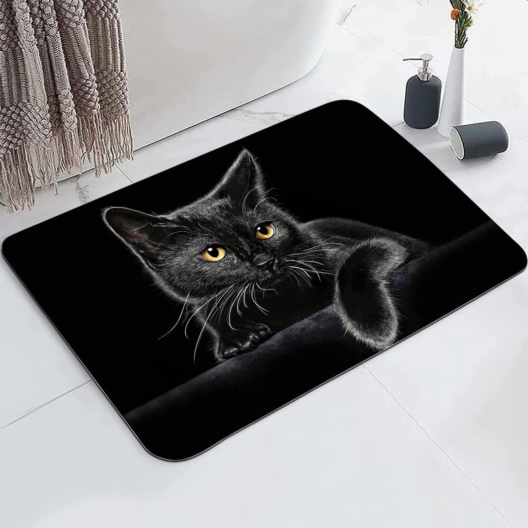 Black Cat Carpet Kawaii Cat Area Rug For Bedroom Living Room Bathroom Decor Cartoon Pet Cats Print Floor Mat 40x60cm
Black Cat Carpet Kawaii Cat Area Rug For Bedroom Living Room Bathroom Decor Cartoon Pet Cats Print Floor Mat 40x60cm