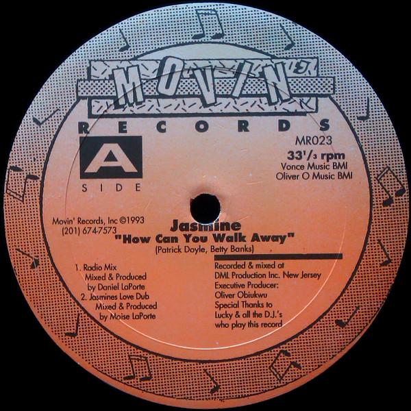 12inch Record JASMINE - How Can You Walk Away MR023 Movin Records 1993 US Dance & Electronica Used
12inch Record JASMINE - How Can You Walk Away MR023 Movin Records 1993 US Dance & Electronica Used