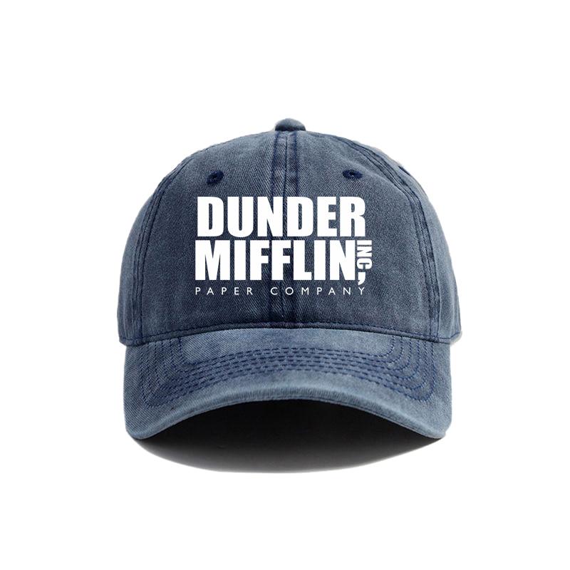 Dunder Mifflin Baseball Cap Distressed Hats Cap Unisex Retro Outdoor Summer Adjustable Hat MZ-345
Dunder Mifflin Baseball Cap Distressed Hats Cap Unisex Retro Outdoor Summer Adjustable Hat MZ-345