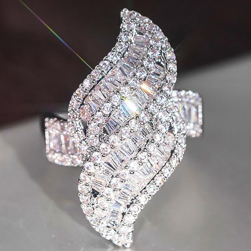 Huitan Unique Design Women Rings Inlaid Shiny CZ for Wedding Party Engagement Anniversary Trendy Charming Accessories Zircon 8
Huitan Unique Design Women Rings Inlaid Shiny CZ for Wedding Party Engagement Anniversary Trendy Charming Accessories Zircon 8