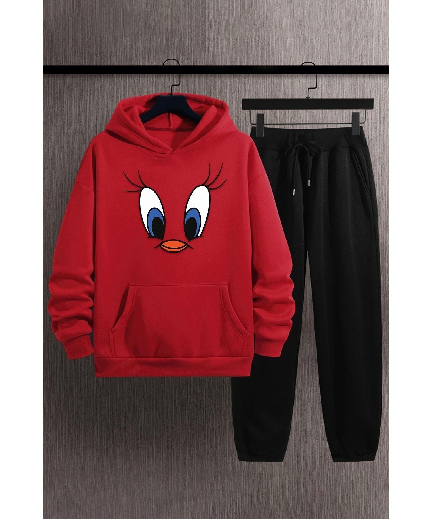 Спортивный костюм унисекс специального дизайна с принтом Tweety сверху и снизу
Спортивный костюм унисекс специального дизайна с принтом Tweety сверху и снизу