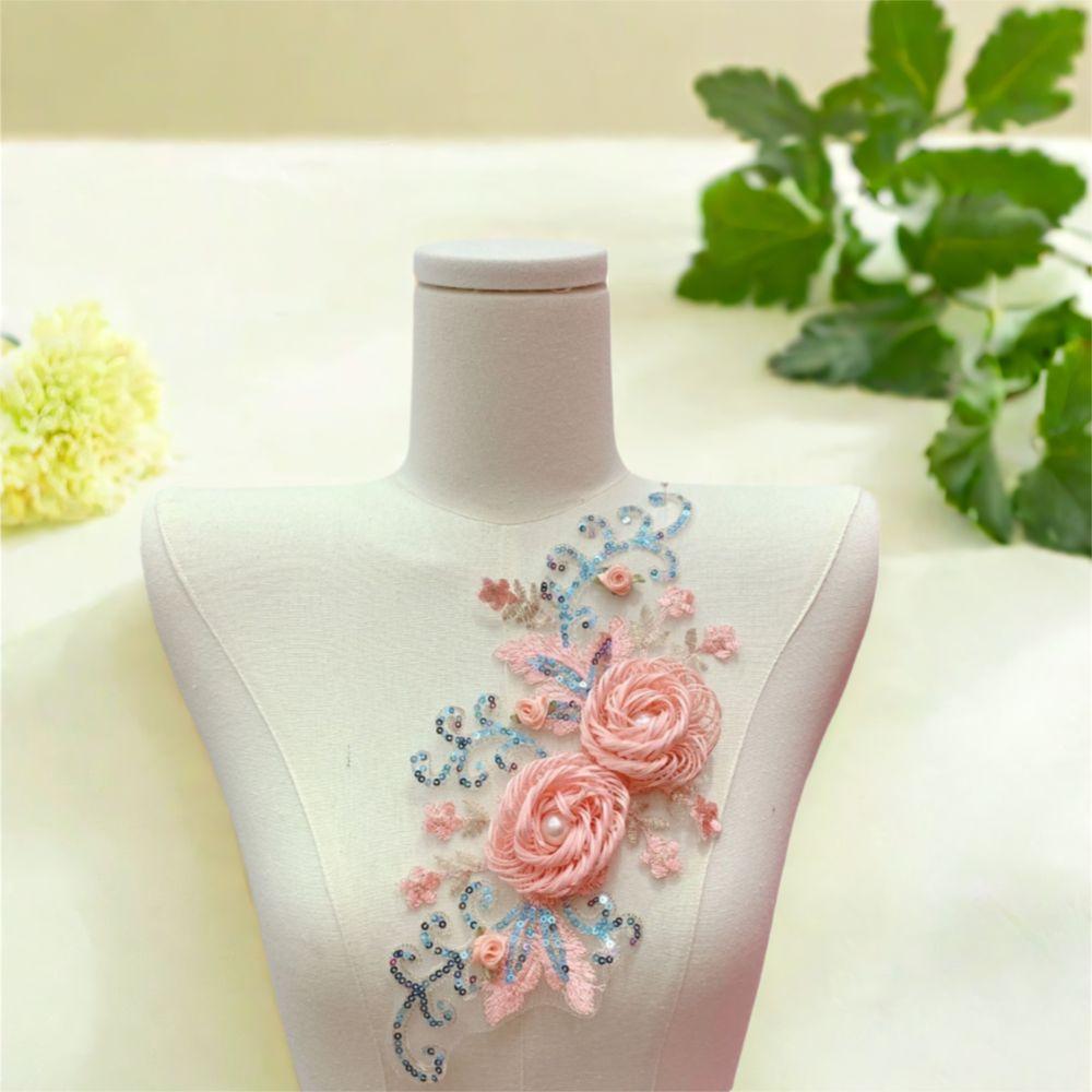 Detailed Embroidery DIY Embroidery Cloth Stickers Three-Dimensional DIY Patches Dressmaking рожевий
Detailed Embroidery DIY Embroidery Cloth Stickers Three-Dimensional DIY Patches Dressmaking рожевий