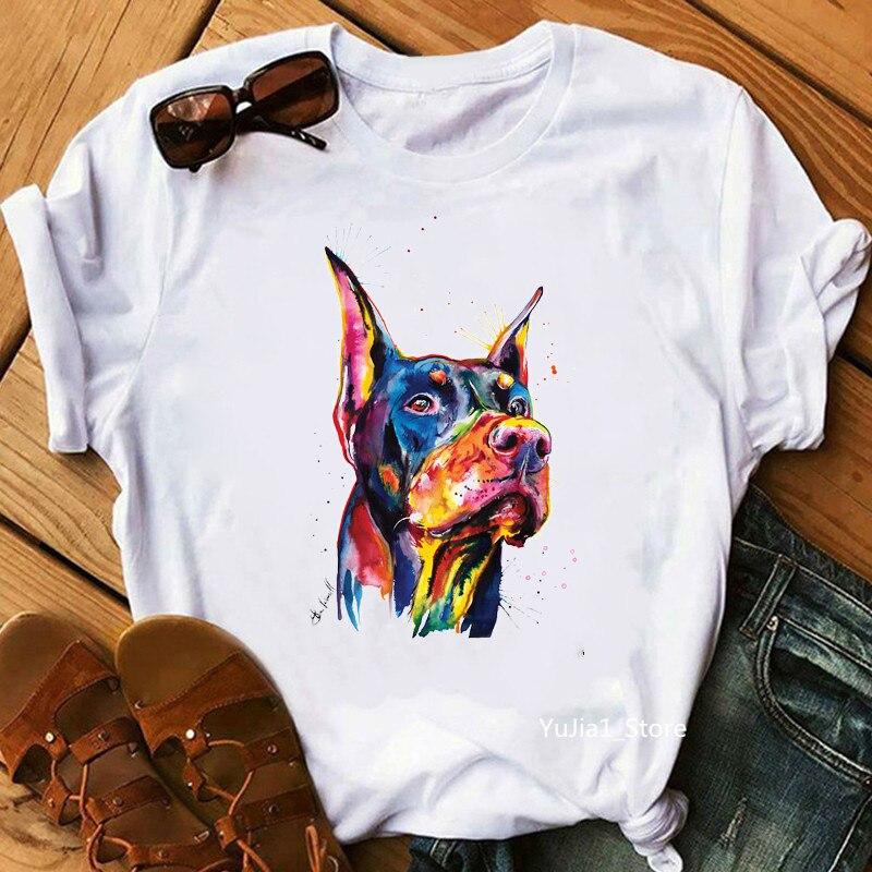 Акварель Bowtie Frenchie / Боксер / Доберман / Хаски / Джек Рассел / Ретривер / Samoyed печати белой футболке женщины любитель собак подарок вершины тройники
Акварель Bowtie Frenchie / Боксер / Доберман / Хаски / Джек Рассел / Ретривер / Samoyed печати белой футболке женщины любитель собак подарок вершины тройники