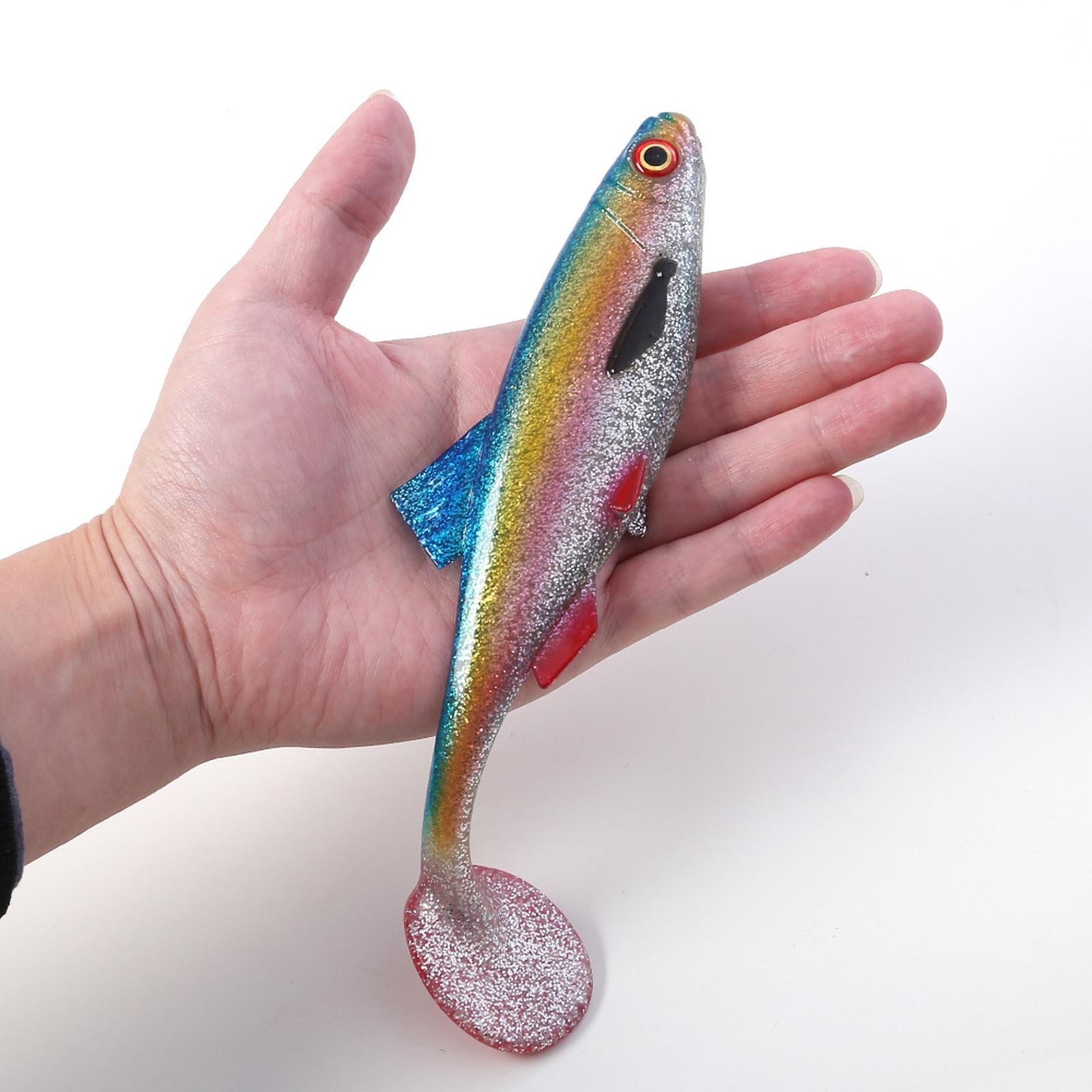3D Eye T-Tail Soft Siilicoine Biomimetic Fast Sinking Deep-Sea Fishing Elastic BLiG Swimbait one size
3D Eye T-Tail Soft Siilicoine Biomimetic Fast Sinking Deep-Sea Fishing Elastic BLiG Swimbait one size