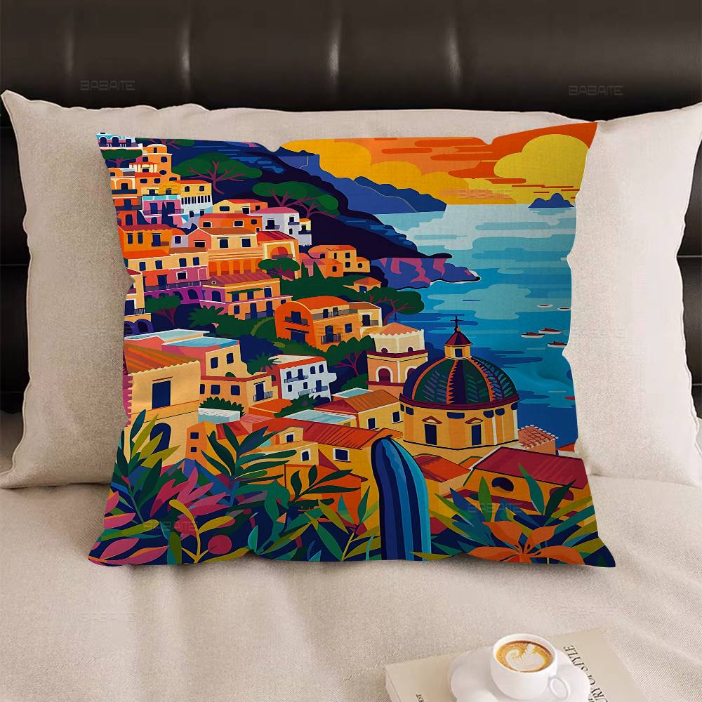 Landscape Art Amalfi Italian Pillow Cover Design cushion Cover decor Holiday Decorati 16x16Inch
Landscape Art Amalfi Italian Pillow Cover Design cushion Cover decor Holiday Decorati 16x16Inch