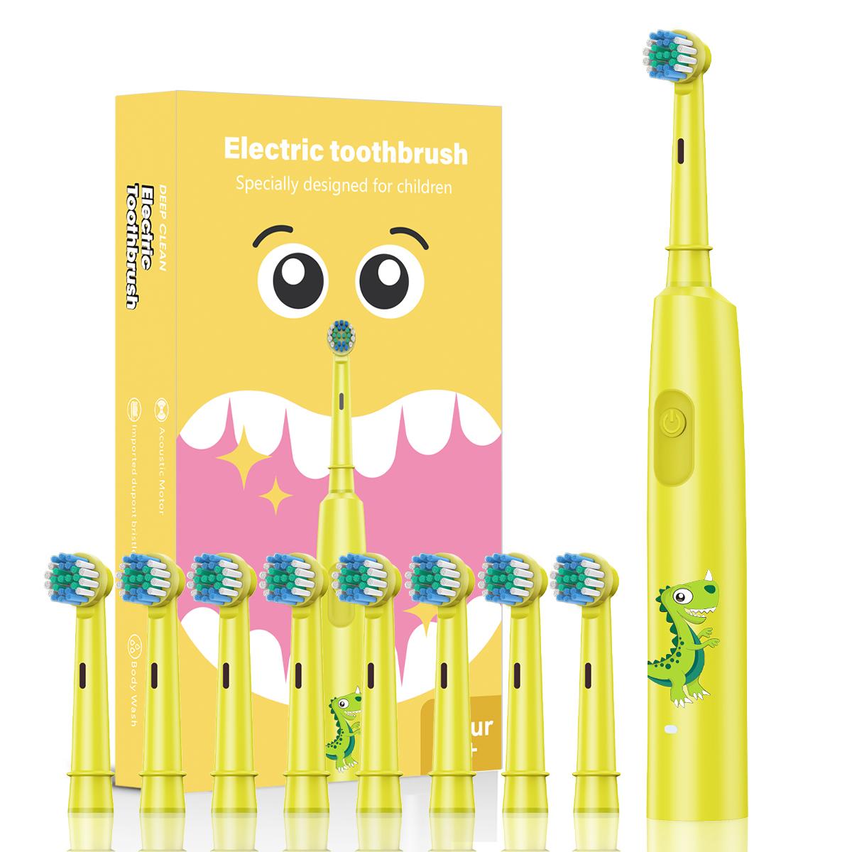 Cartoon Children s Rotating Electric Toothbrush Round Head Cleaning Toothbrush Toothbrush Cleaner with 4/8 Replacement Heads
Cartoon Children s Rotating Electric Toothbrush Round Head Cleaning Toothbrush Toothbrush Cleaner with 4/8 Replacement Heads