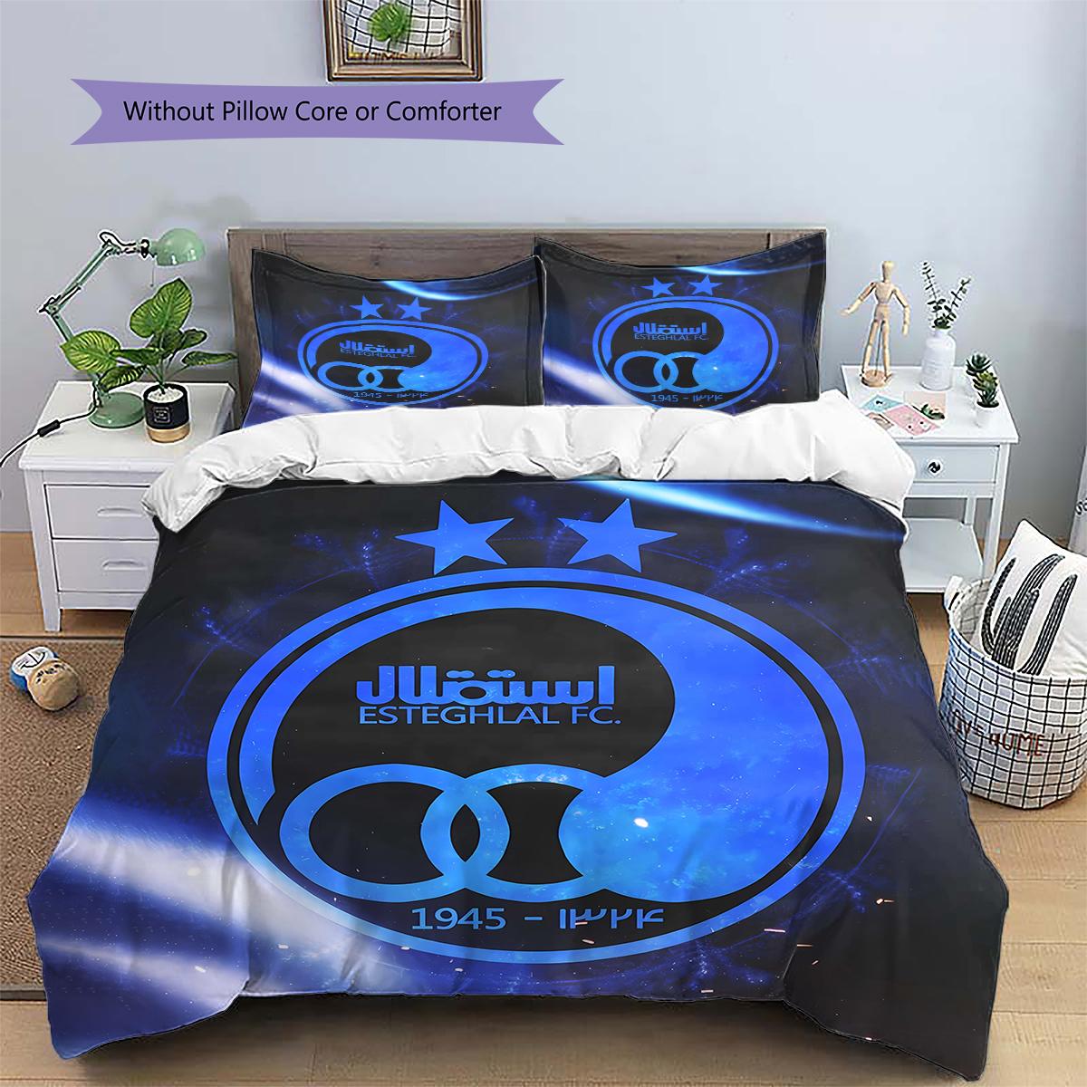 Estral Football Club logoPattern Bedding,Quilt Set Quilt Cover Pillowcase Home Birthday Gift (1 * duvet cover + 2 * pillowcase, without core) 135x200cm
Estral Football Club logoPattern Bedding,Quilt Set Quilt Cover Pillowcase Home Birthday Gift (1 * duvet cover + 2 * pillowcase, without core) 135x200cm