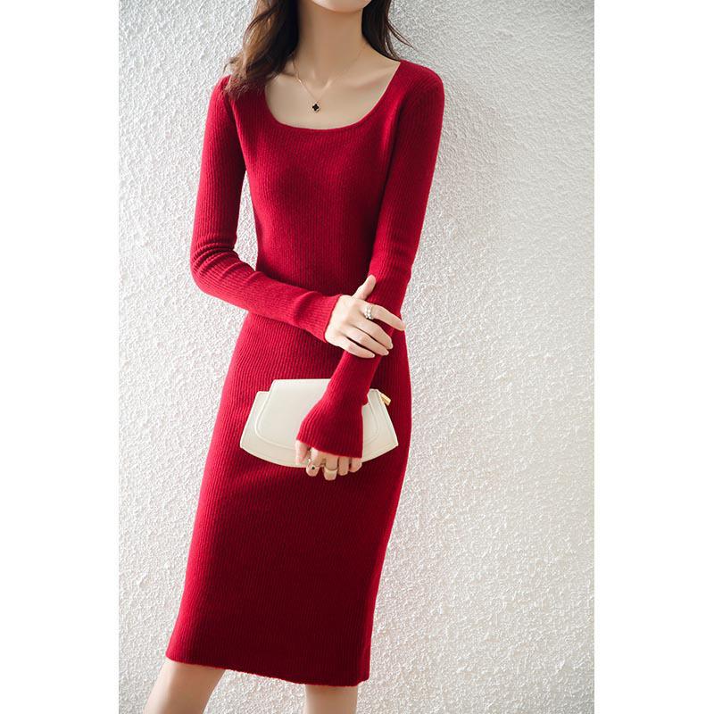 Women s Pure Wool Long-Sleeve Knit Dress, Mid-Length, Over-the-Knee, Slimming; Ideal as a Base Layer for Autumn and Winter. S вино красного
Women s Pure Wool Long-Sleeve Knit Dress, Mid-Length, Over-the-Knee, Slimming; Ideal as a Base Layer for Autumn and Winter. S вино красного