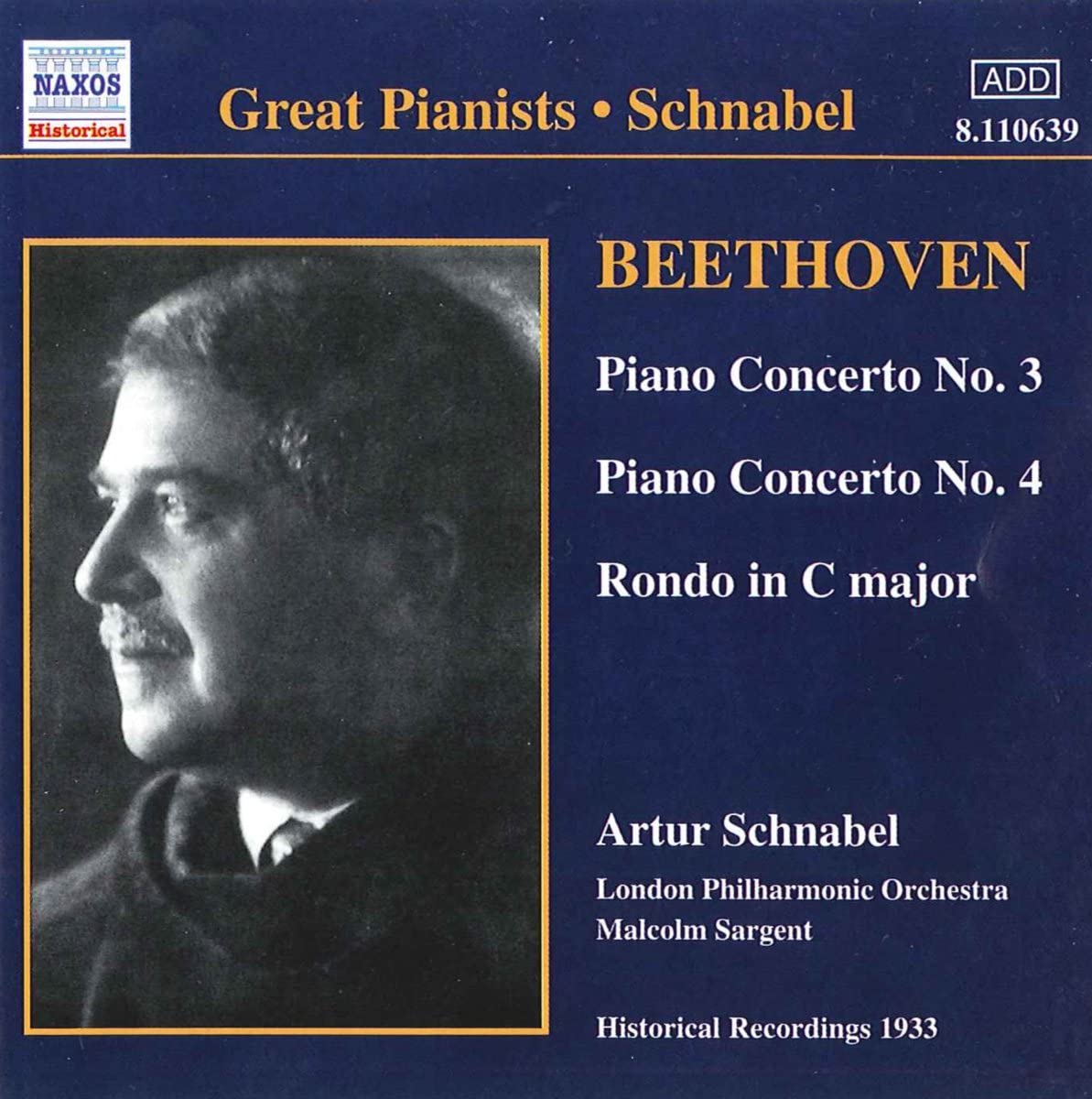 CD LONDON PHILHARMONIC ORCHESTRA, LUDW - Piano Concertos 3 & 4 / Rondo in C 8110639 Naxos Historica 2001 Singapore Classical Used
CD LONDON PHILHARMONIC ORCHESTRA, LUDW - Piano Concertos 3 & 4 / Rondo in C 8110639 Naxos Historica 2001 Singapore Classical Used