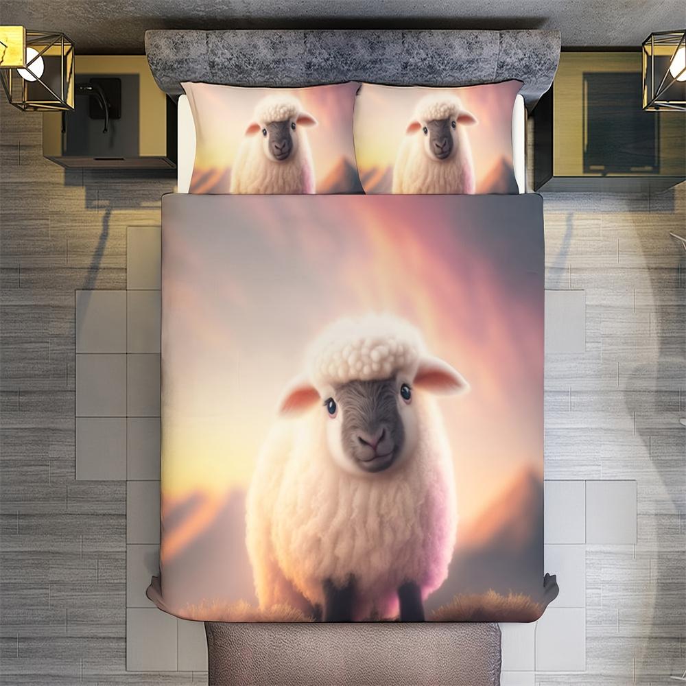 Комплект постельного белья Little Sheep из 2/3 предметов с 3D-принтом, мягкий и приятный для кожи, пододеяльник*1+наволочка*1/2, без сердцевины EU Single135x200cm
Комплект постельного белья Little Sheep из 2/3 предметов с 3D-принтом, мягкий и приятный для кожи, пододеяльник*1+наволочка*1/2, без сердцевины EU Single135x200cm