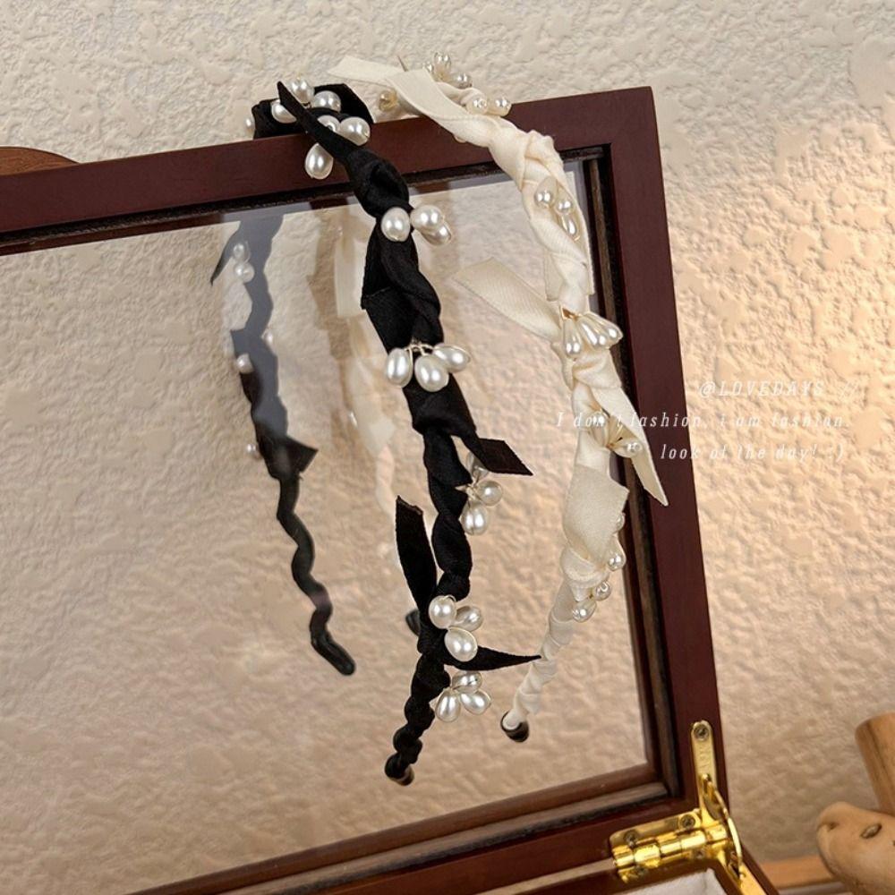 Vintage Satin Bow Headband Fashion Ribbon Hair Hoop Beautiful Pearl Headwear Hair Accessories чёрный
Vintage Satin Bow Headband Fashion Ribbon Hair Hoop Beautiful Pearl Headwear Hair Accessories чёрный
