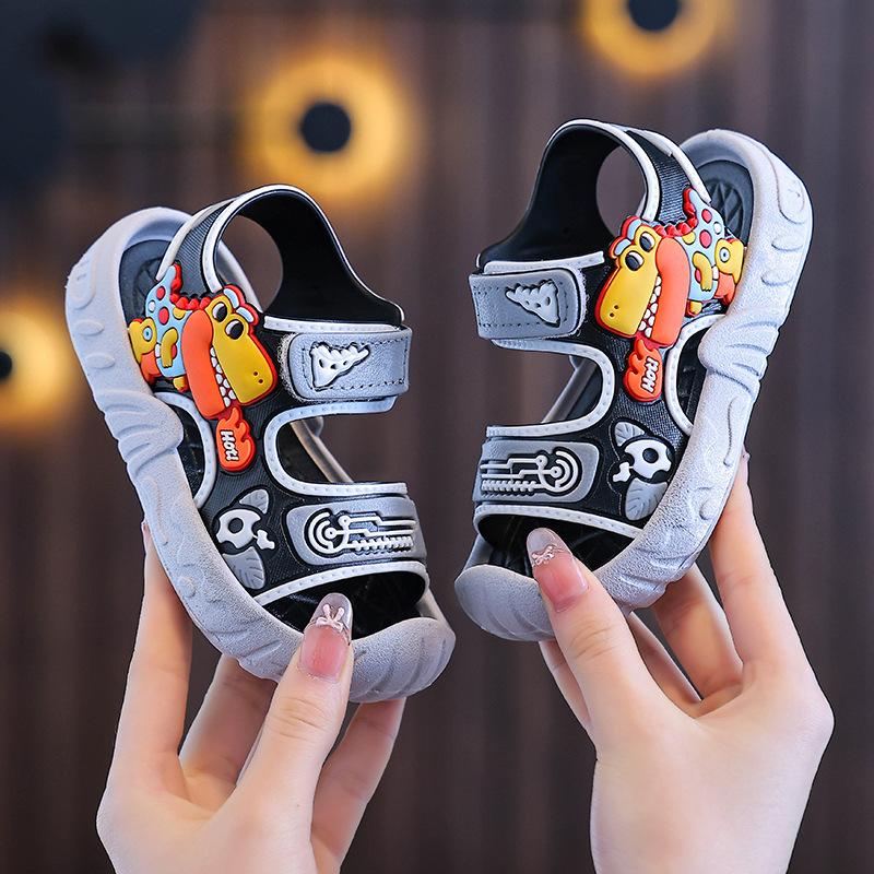 Boys Flip-flops Cartoon-style Beach Shoes with Anti-slip Soft Soles 30 чорний/сірий
Boys Flip-flops Cartoon-style Beach Shoes with Anti-slip Soft Soles 30 чорний/сірий