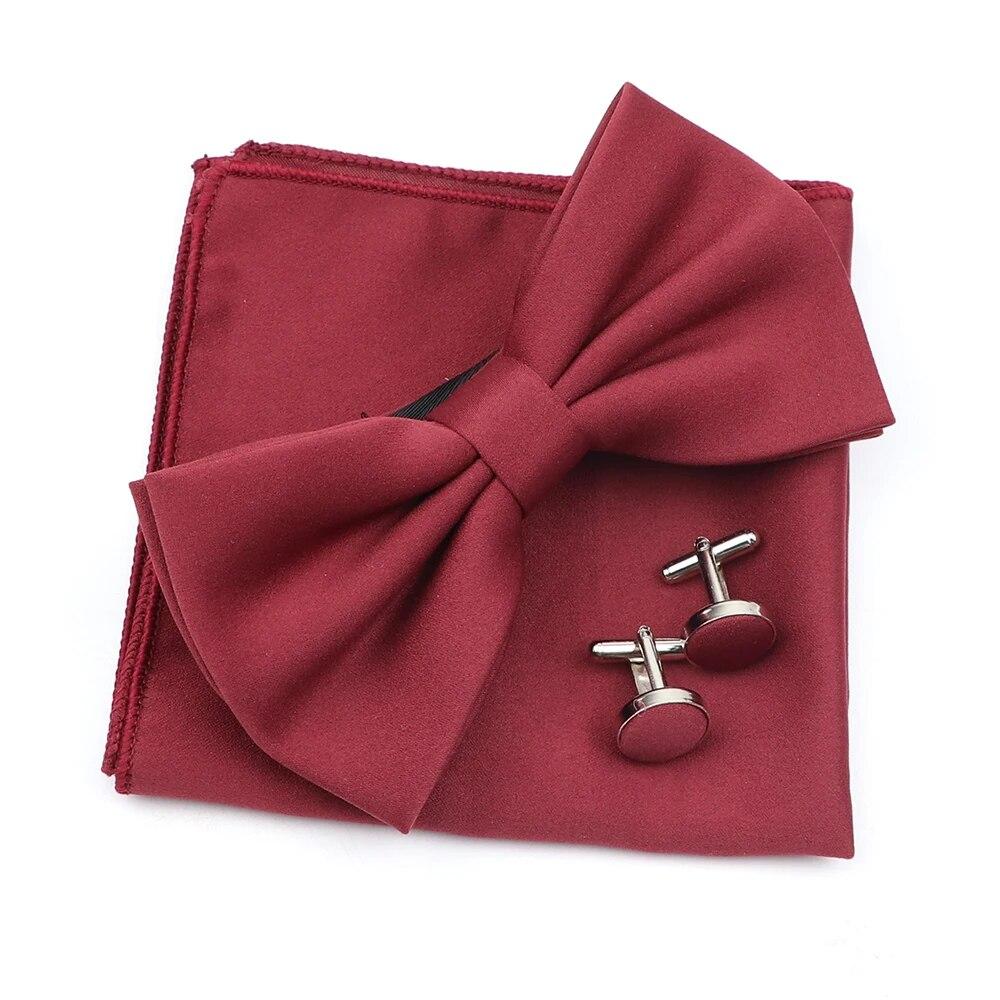 Сплошной цвет мужской носовой платок с галстуком-бабочкой, набор запонок, полиэстер, бабочка, аксессуары для свадебной вечеринки и ужина
Сплошной цвет мужской носовой платок с галстуком-бабочкой, набор запонок, полиэстер, бабочка, аксессуары для свадебной вечеринки и ужина