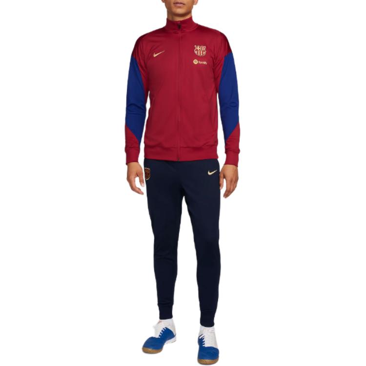 Nike FCDri-Fit Barcelona Strik Full Zip Stand Collar Long Sleeve Top Slim Fit Comfortable Casual Football Set Men sets FJ5407-621 L
Nike FCDri-Fit Barcelona Strik Full Zip Stand Collar Long Sleeve Top Slim Fit Comfortable Casual Football Set Men sets FJ5407-621 L