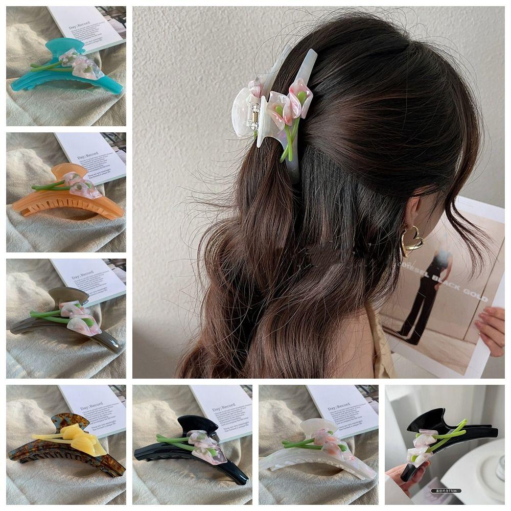 Double Sided Calla Lotus Hair Clip Acetic Acid Tulip Shark Clip Headdress Flower Hair Claw Girls
Double Sided Calla Lotus Hair Clip Acetic Acid Tulip Shark Clip Headdress Flower Hair Claw Girls