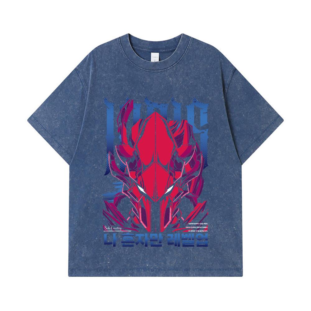 275 GSM Washed T-shirts 100% Cotton Solo Leveling V13 Igris Print Unisex Heavy Cotton T Shirt 2XL королівський синій колір
275 GSM Washed T-shirts 100% Cotton Solo Leveling V13 Igris Print Unisex Heavy Cotton T Shirt 2XL королівський синій колір