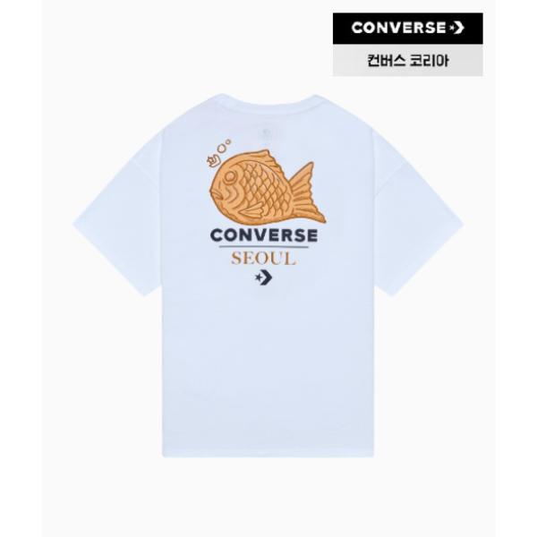 Converse Seoul CiTy Bungeo Bread Back PrinT ShorT Sleeve T shirT Oversized whiTe 105
Converse Seoul CiTy Bungeo Bread Back PrinT ShorT Sleeve T shirT Oversized whiTe 105